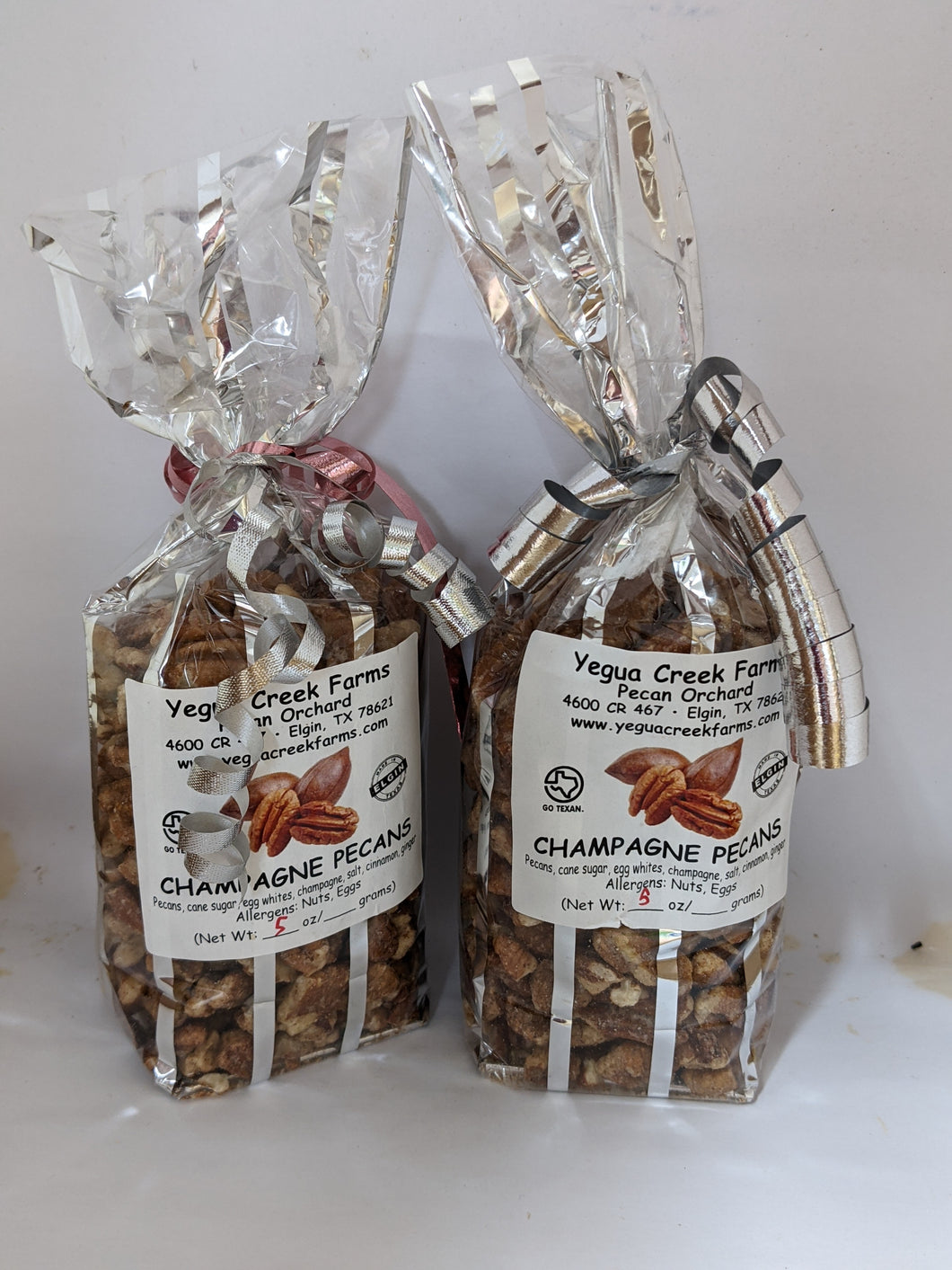 Champagne Pecans - 5 oz (gift bag)